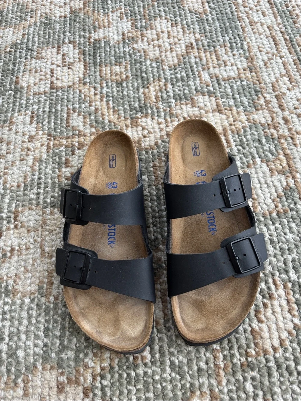Birkenstock Black Double-Strap Slide Sandals